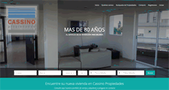 Desktop Screenshot of cassinopropiedades.com.ar